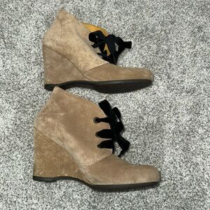 Bussola Wedge Ankle Booties New